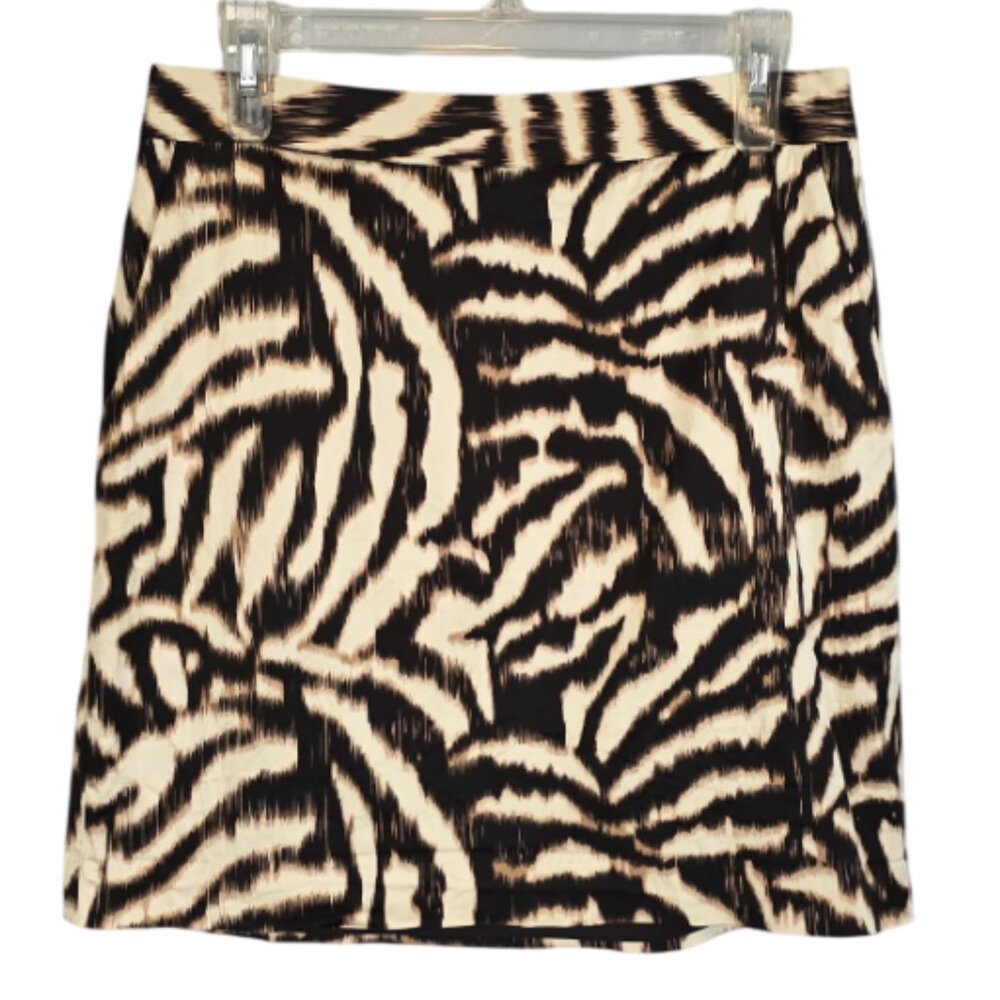 EUC Ann Taylor Animal Style Straight Skirt Midi